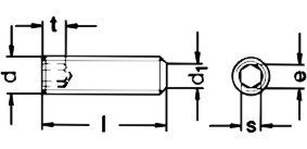 DIN 913 Technical Drawing