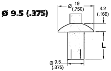Large Diameter Steel Drive Rivets
