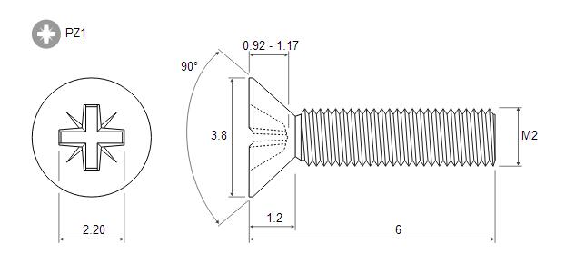米制槽螺絲-米字槽沉頭螺絲-DIN 965Z ~ISO 7046-米字頭螺絲技術規格PDF